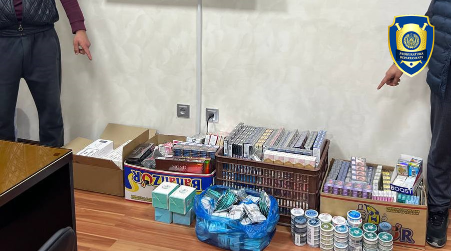 Тамаки маҳсулотларининг ноқонуний савдоси фош этилди