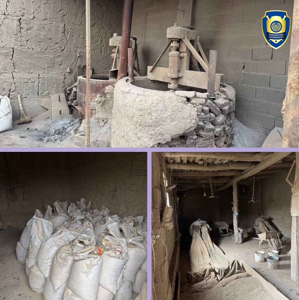 Самарқанд вилоятида ноқонуний равишда маъданли тошлардан олтин ажратиб олиш билан шуғулланиб келган шахслар ушланди